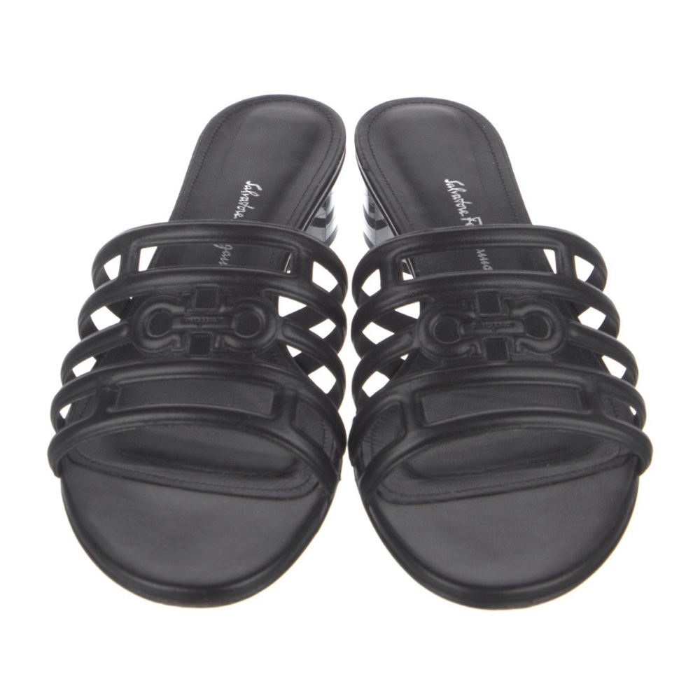 SALVATORE FERRAGAMO Ladies Gancini Slide Sandals Size 8